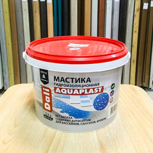 мастика универсальная, акриловая, 2.5кг, аквапласт dali аквацентр липецк