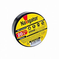 изолента, пвх, черная, 19мм*20м, nit-a19-20/bl navigator 71110 аквацентр липецк