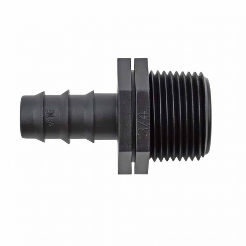адаптер 16- 3/4" нр, poly, mc011634 agro rain (уп. 100 шт., кор.1200 шт.) аквацентр липецк
