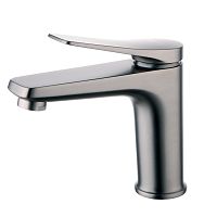 смеситель для умывальника, монолитный, графит, bronx lm3706gm lemark аквацентр липецк