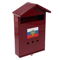 ящик почтовый синий без замка  орел/флажок(ушко д/навесного замка) аквацентр липецк