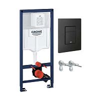 инсталляция для унитаза 3в1 rapid sl 38811kf0, черная кнопка, grohe аквацентр липецк