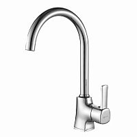 смеситель для кухни с высоким поворотным изливом, однорычажный, evitta lm0505c lemark аквацентр липецк