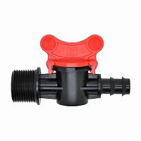 цилиндрический краник, 16-3/4" нр, poly 16мм, tv013416 agro rain (уп.50шт, кор.450 шт) аквацентр липецк