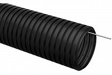 труба гофрированная пнд d20мм с протяжкой черный ctg20-20-k02-025-1 iek (иэк) (уп.25м) аквацентр липецк
