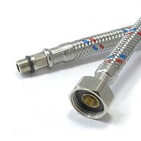 подводка гибкая для смесителя, м10 1/2", 1м, аквафлекс аквацентр липецк