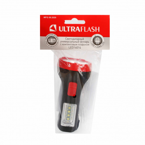 фонарь, 2 режима, led16014, 1+4smd, 14253 ultraflash аквацентр липецк