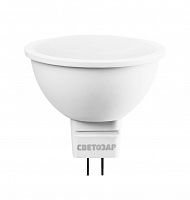 лампа светодиодная, теплый белый свет, led gu5.3 5вт 220в 3000k светозар аквацентр липецк