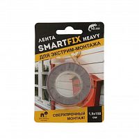 лента монтажная,всепогодная,серая,1.5*150см, smartfix sfv1515g w-con аквацентр липецк