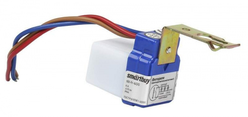 датчик освещенности (фотореле), 6а, 1400w, ip44, 58568 smartbuy  аквацентр липецк