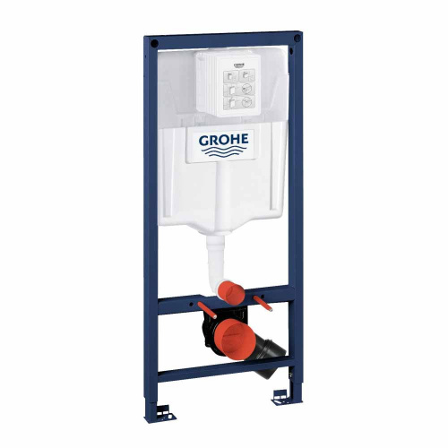 инсталляция д/подвесного унитаза rapid (3в1) sl38772001 white кнопка квадрат, белая, grohe аквацентр липецк
