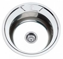 мойка кухонная из нержавейки, круглая, 51х51, 0.8мм, глянцевая, p85151 potato аквацентр липецк