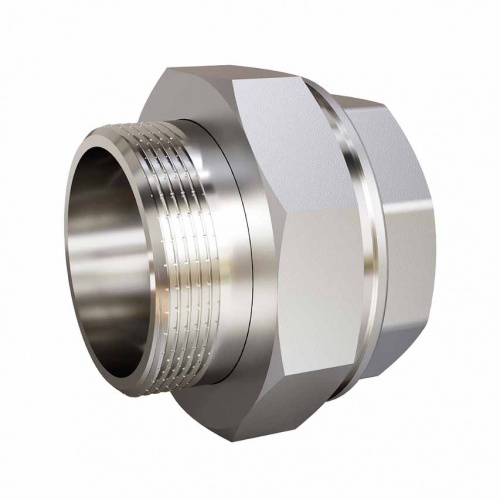 американка прямая, никель, 1 1/2" г/ш, ld.67.520.40 ld pride аквацентр липецк