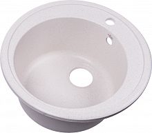 мойка кухонная из искусственного камня, d510мм, круглая, белая, rs51r-white rossinka аквацентр липецк