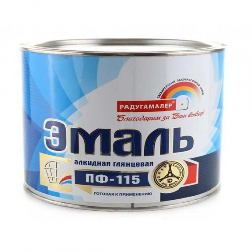 радугамалер эмаль пф-115 белая 0,4кг (28шт) аквацентр липецк