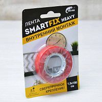 лента монтажная,сверхсильная,прозрачная,1.5*150см, smartfix sfv1515t w-con аквацентр липецк