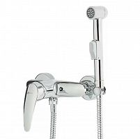 смеситель настенный с гигиеническим душем, без излива, хром, linara lm0418c lemark аквацентр липецк
