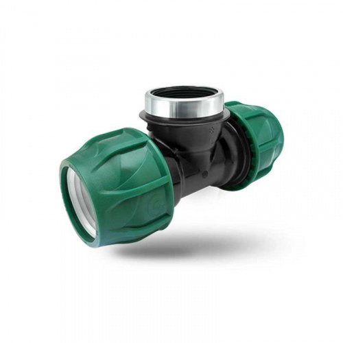 тройник пэ с внутр. резьбой 32х3/4"х32 (обж.) poelsan green аквацентр липецк