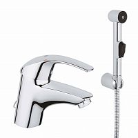 смеситель для умывальника, с гигиеническим душем, eurosmart 33462001 grohe аквацентр липецк