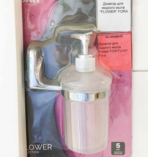 дозатор для жидкого мыла flower for-fl041 fora аквацентр липецк