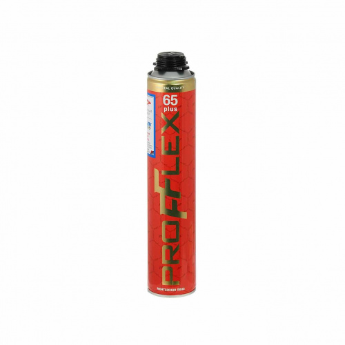 пена монтажная, профессиональная, летняя, под пистолет 850 мл (1020 гр) red plus 65 (70169) profflex аквацентр липецк