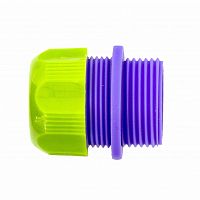 соединитель пластмассовый, для шланга 1/2", с внешней резьбой 3/4", 66145 palisad аквацентр липецк